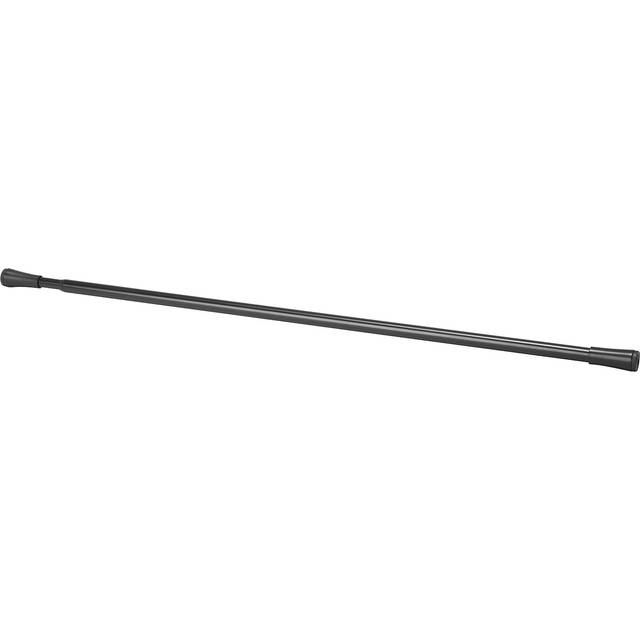 FJÄDRANDE gardinstång, svart, 70-120 cm