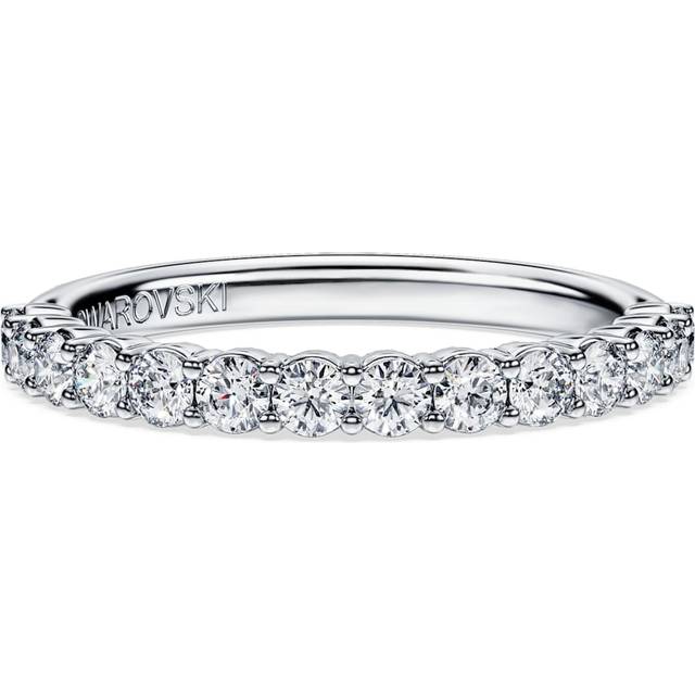 Eternity band ring, Lab-grown diamonds 0.5 ct tw, Round shape, 18K white gold - White - 48