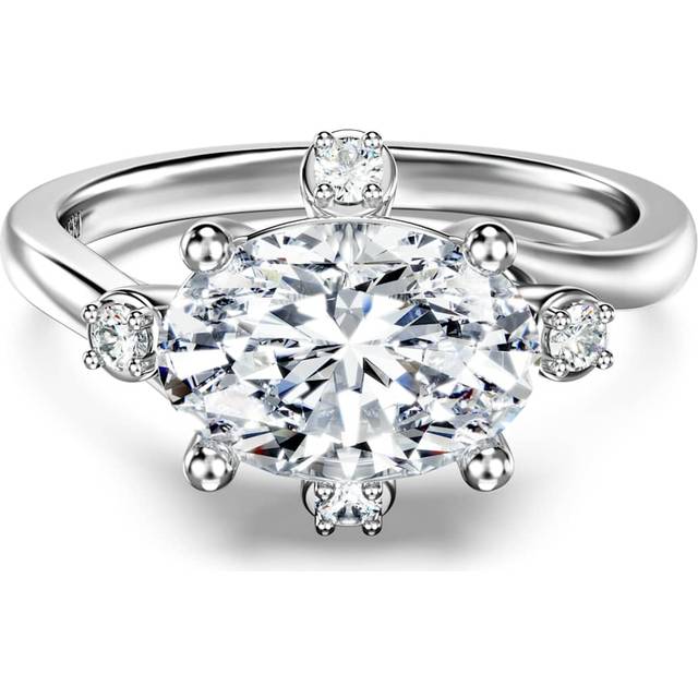 Galaxy ring, Lab-grown diamonds 2.1 ct tw, Mixed shapes, 18K white gold - White - 55