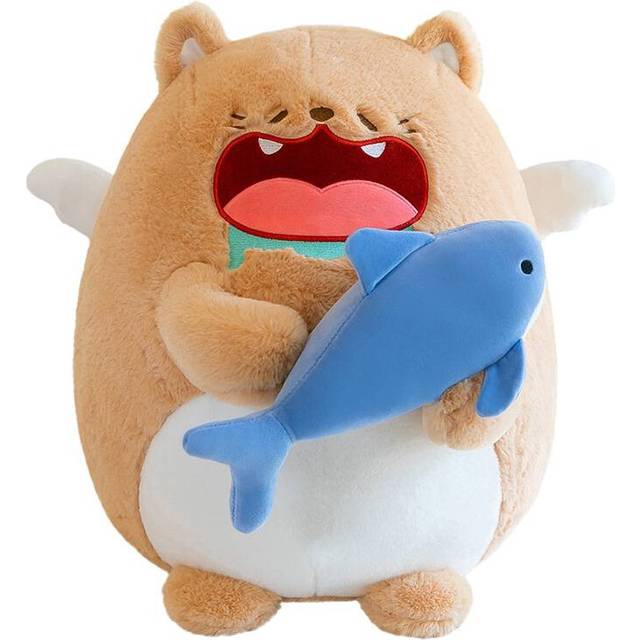 (Cat, 30cm/11.81in) Eats Cat Fish Rabbits Eat Carrots Stuffed Animals Plush Toys Pp Cotton Gift