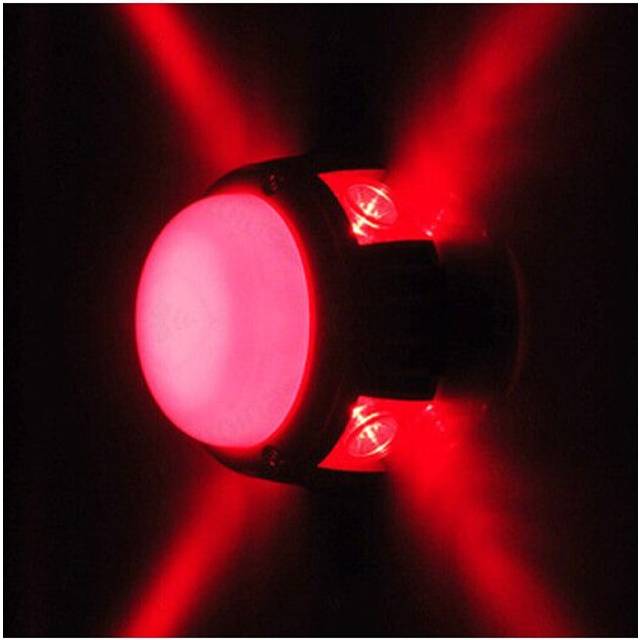 (  Red,   15W) Outdoor 7W/15W LED Wall Sconce Light Fixture Waterproof Building External Lamp