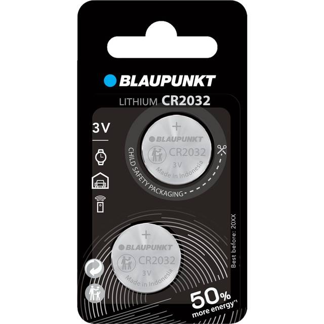 Blaupunkt Knappcell CR 2032 2 st Litium
