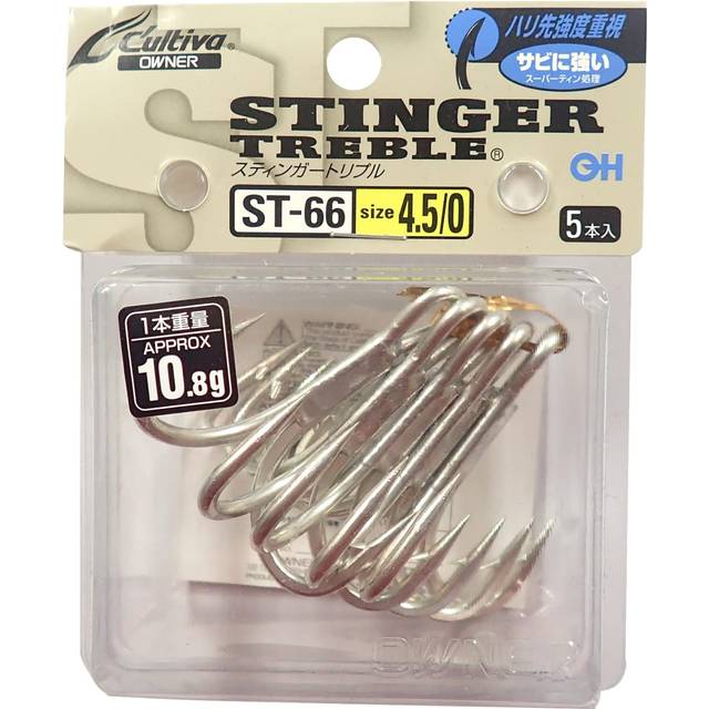 Owner ST-66 TN 4X Treble Hook Heavy Duty Size 4.5/0 (9925)