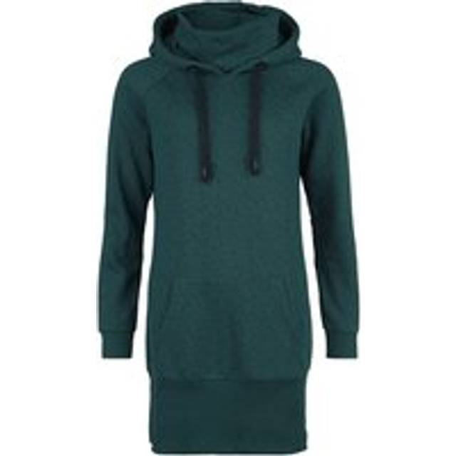 RED by EMP Hoodie Dress with all-over print Mini Dress petrol dark grey