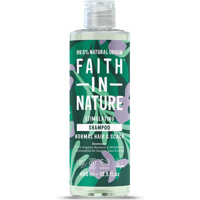 Natural Rosemary Shampoo, Stimulating for Normal Hair & Scalp, Vegan & Cruelty Free, No SLS, Silciones or Parabens, 400ml