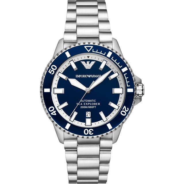 Emporio Armani Sea Explorer Mens Silver Watch AR60079 Stainless Steel (archived) - One Size