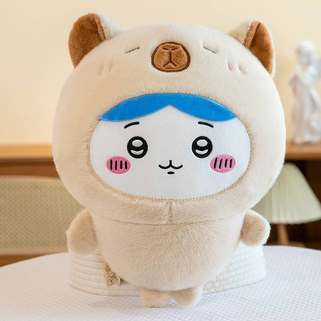 (Brown, 50cm/19.69in) Chiikawa Plush Toy Cute Cartoon Girl Birthday Holiday Gift Throw Pillow Doll