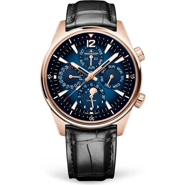 Jaeger-LeCoultre Pink Gold Polaris Perpetual Calendar Watch - Navy - 42mm