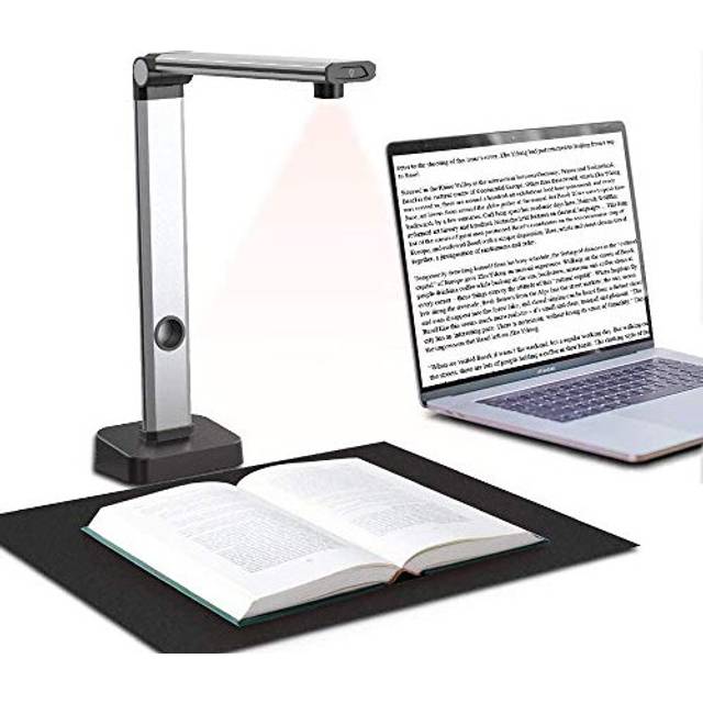 14MP HD Portable USB Overhead Scanner - Scan Documents Multi-Language OCR, Fast Scanning, Convert to PDF/Word/Txt/Excel on Windows and PDF on Mac