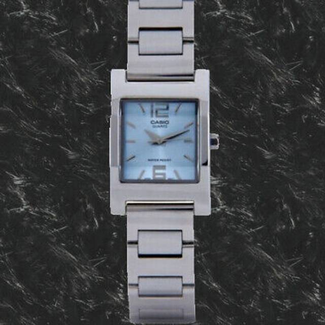 CASIO Stainless Steel Strap Quartz Waterproof Blue Dial Blue Analog - Free