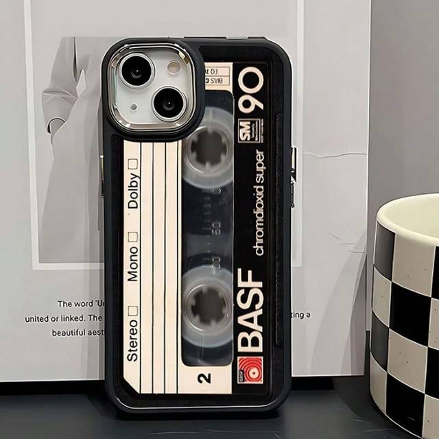 SHEIN Magnetic Tape Painting Metal Frame Anti-Drop Phone Case Compatible With Iphone XR, IPhone 7/8, IPhone 15 Pro Max, IPhone 13, IPhone 14, IPhone 11, Sof