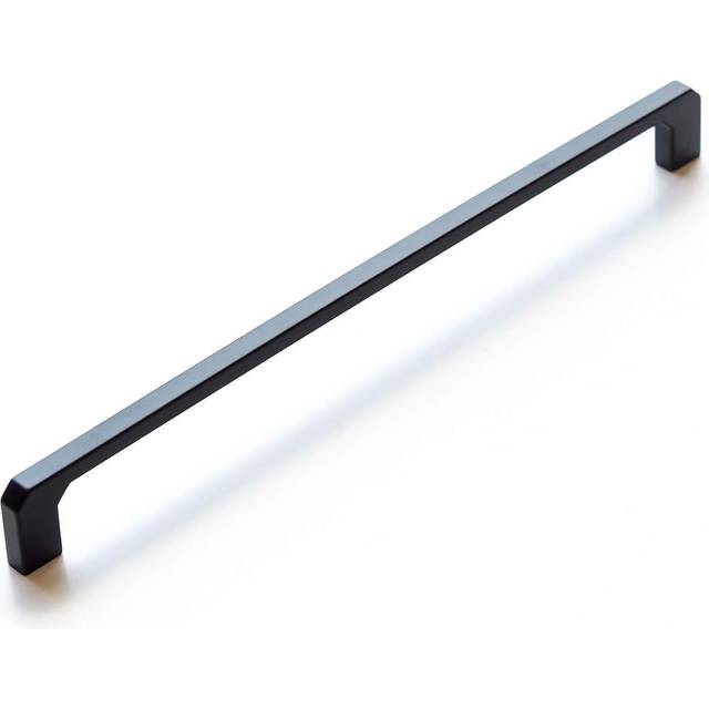 (256mm Handle) Matt Black Squared Angled Slim Cabinet Handles