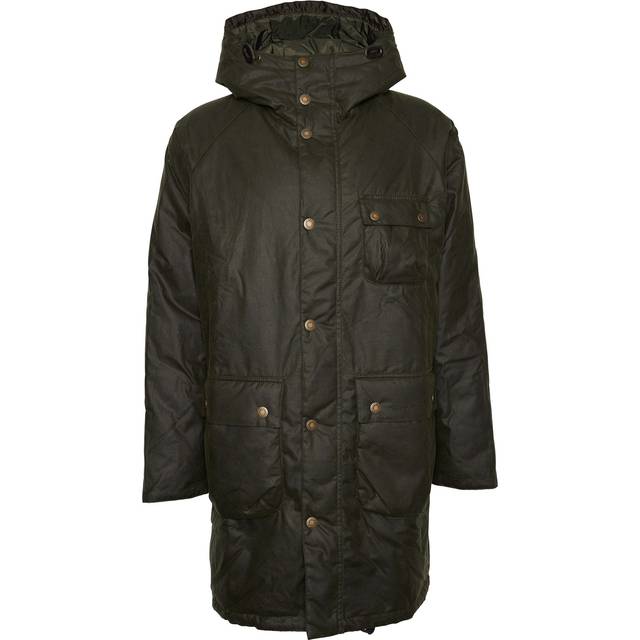 Barbour Men's Wint Wax Parka Fern, L