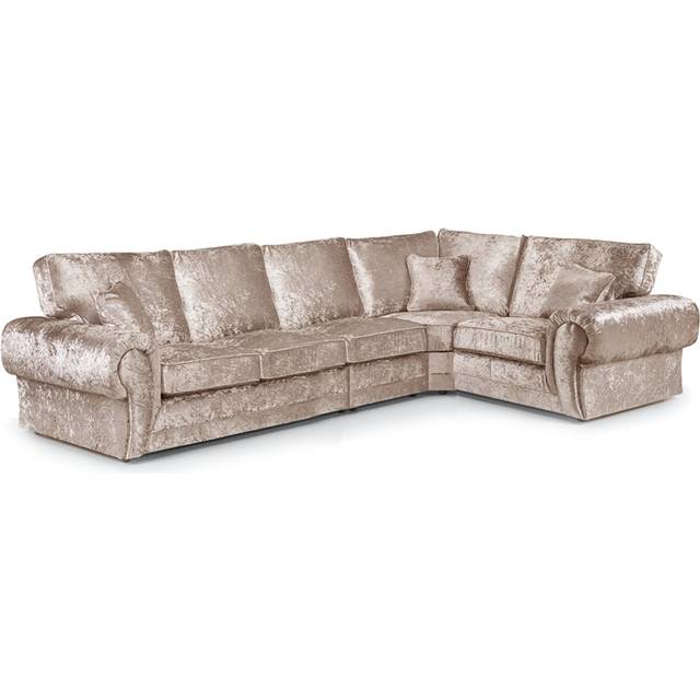 Lohan Upholstered Corner Sectional - Mink (335cm W X 185cm D;335cm W X 185cm D)