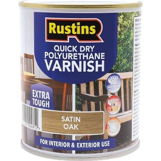 Quick Dry Poly Varnish Satin Oak 1ltr