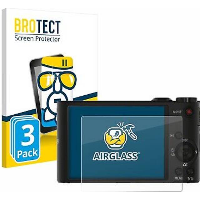 3x glass screen protector for sony cyber-shot dsc-wx300 / wx350 protective glass