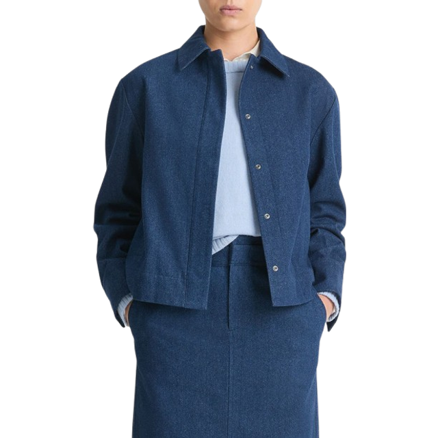 Vince Polished Indigo Twill Jacket