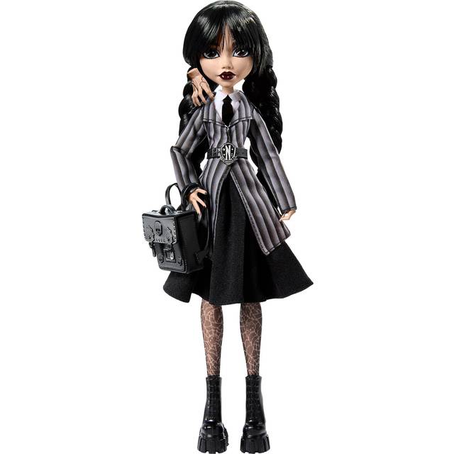 Monster High x Wednesday – Wednesday Addams-docka med Thing och gotisk outfit