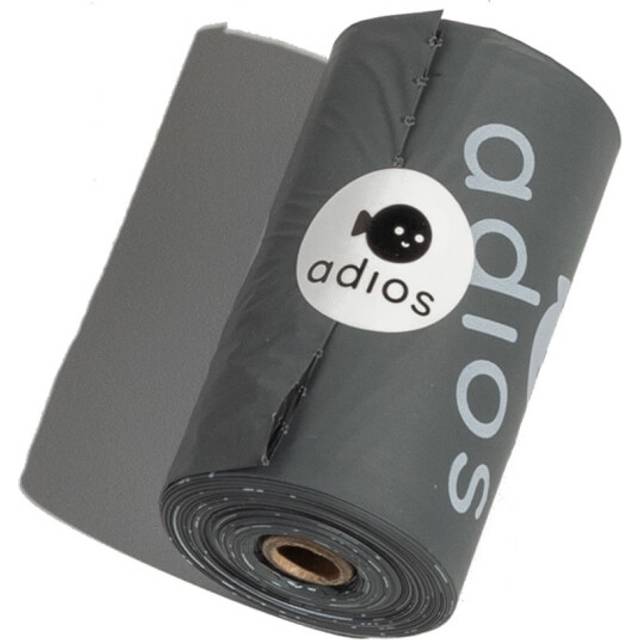 (One Size, Grey) Adios Dog Poop Bags