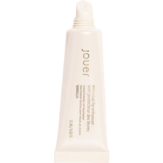 Jouer Essential Vegan Lip Enhancer - Plumping Vegan Lip Gloss - Lip Conditioner - Jojoba Seed Oil and Maxi Lip Formula for Fullness  Vanilla Lip Gloss