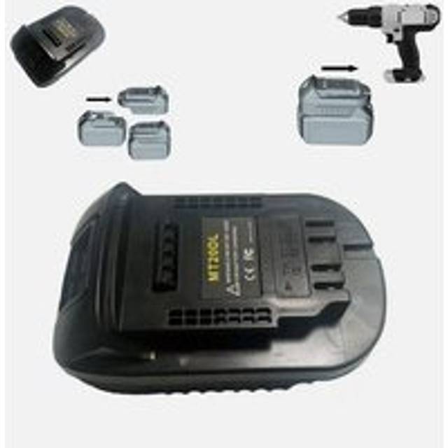 Sjqka - Makita 18V Battery Adapter, Replacement for Makita BL1830 BL1860 BL1815 DCB200, for Dewalt 20V Max Lithium Cordless Power Tool