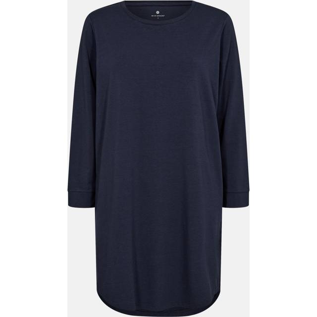 JBS Of Denmark lang langærmet t-shirt i bambus i navy til kvinder