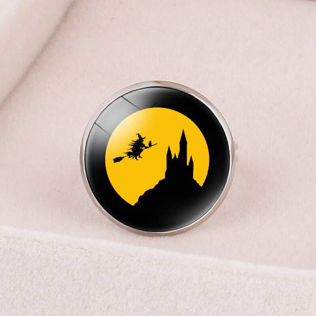 (31306704) Stunning Adjustable Halloween Witch Ring With Magical Time Gemstone For Men And Women