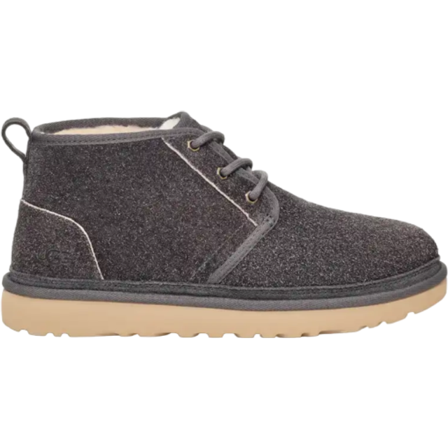 UGG® Neumel Shaggy Suede Boot in Grey, Size 9, Leather/Polyester/Cotton - Dark Grey