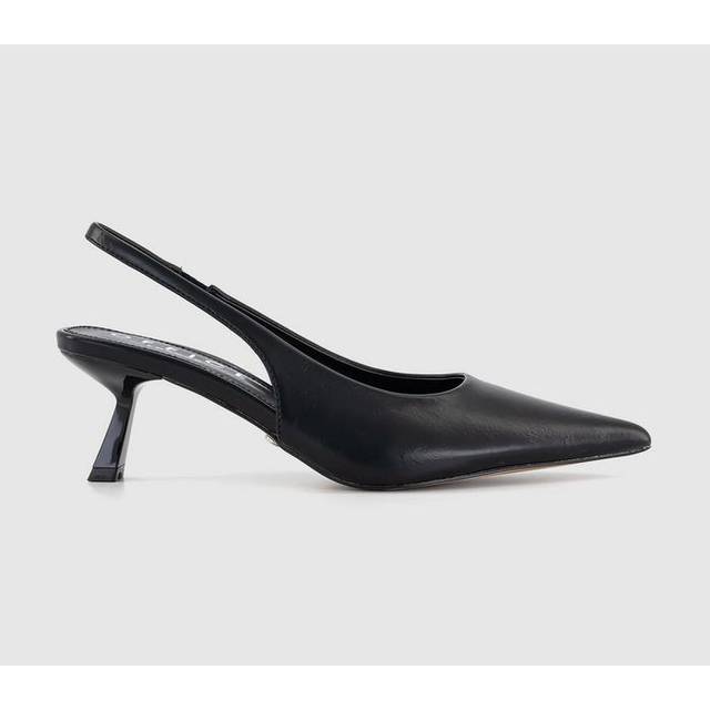 OFFICE Womens Million Slingback Kitten Heels Black, 3