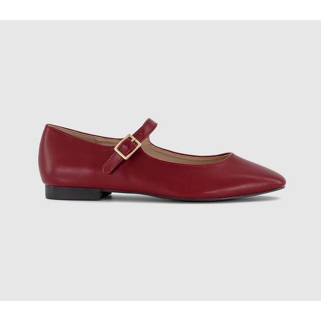 OFFICE Womens Fuschia Single Strap Mary Jane Ballet Flats Red, 5
