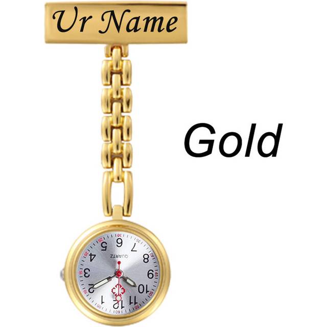 (Gold) Customized Engraved Your Name Personalized LOGO Lapel Pin Brooch Midwife