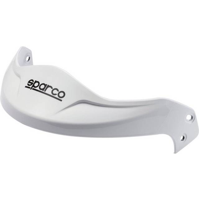 Sparco Replacement Peaks For Sparco RJ Open Face Helmets - White Plastic