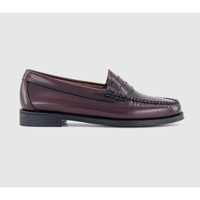 G. H Bass Womens Easy Weejuns Penny Loafers Wine Leather Red, 8