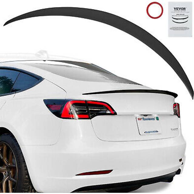 VEVOR GT Wing Autospoiler, 48,2 Zoll Spoiler, Kompatibel mit Tesla Model 3, Hochfestes ABS-Material, Einbrennlackierung, Auto Heckspoilerfl&#xFC;gel, Rennspoiler f&#xFC;r Autos, Mattschwarz
