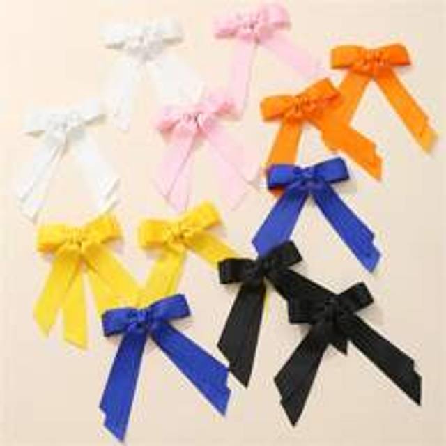 NAIZHU 1 Pair Children&#39;s Fashion Big Bow Satin Fabric Sweet Bow Hair Clips, Cute Hair Accessories For Girls