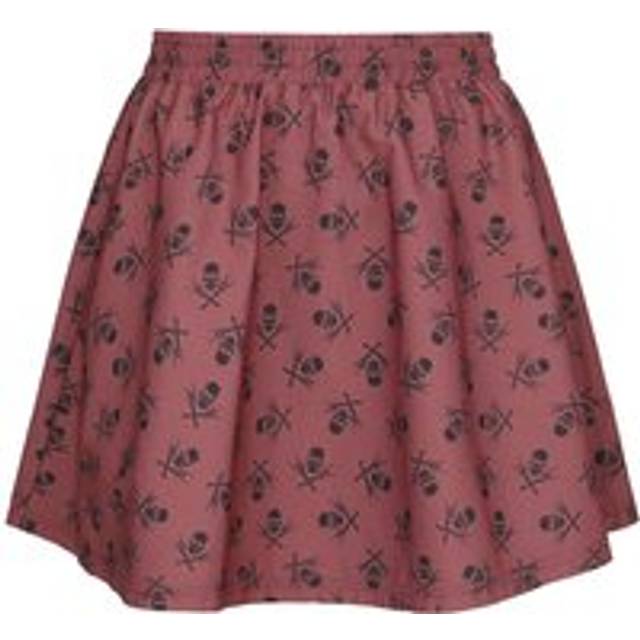 Black Premium by EMP A-Line Skirt with Skull Print Short skirt dark red - XL
