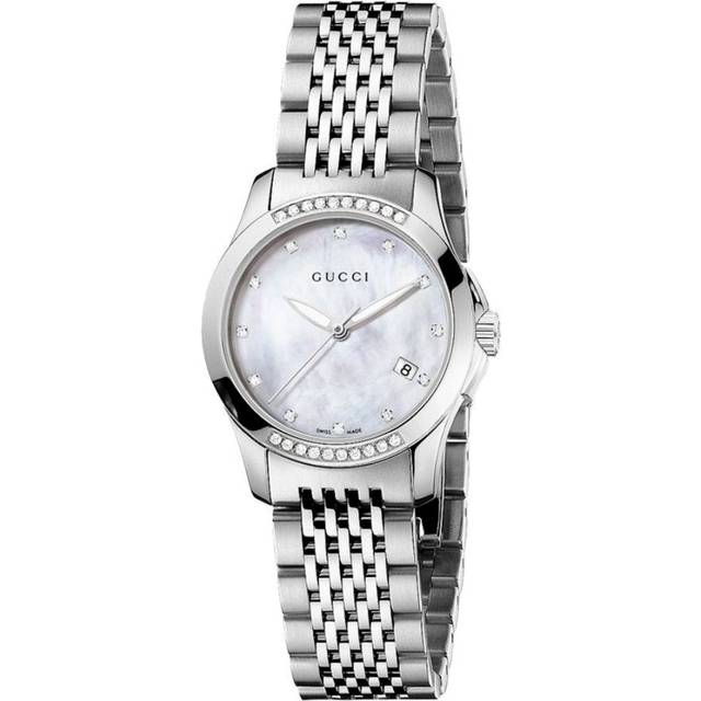 Gucci YA126510 G-Timeless Mother of Pearl Ladies Watch