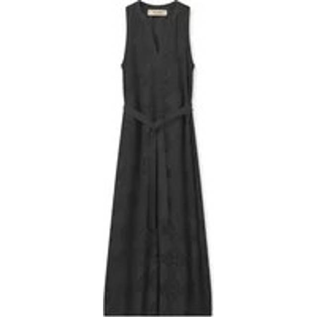 MOS Mosh, Klänning, Dam, M, Bomull, Elegant Spetsklänning Svart - gray (M)