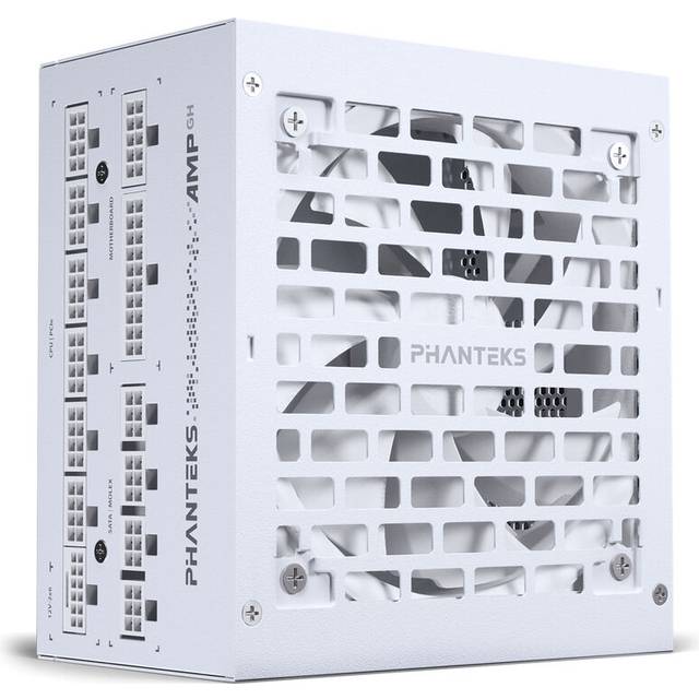 Phanteks AMP GH 1000 - Nätaggregat (intern) - helt modulär - ATX12V 3.1 - 80 PLUS Platinum - AC 100-240 V - 1000 Watt - Europa - vit