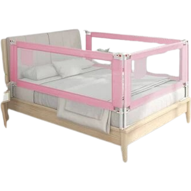 vidaXL Toddler Safety Bed Rail Blue 90x25 cm Fabric