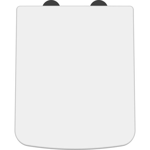 nuie Square SC Seat, QR, Top Fix, Black Caps, White