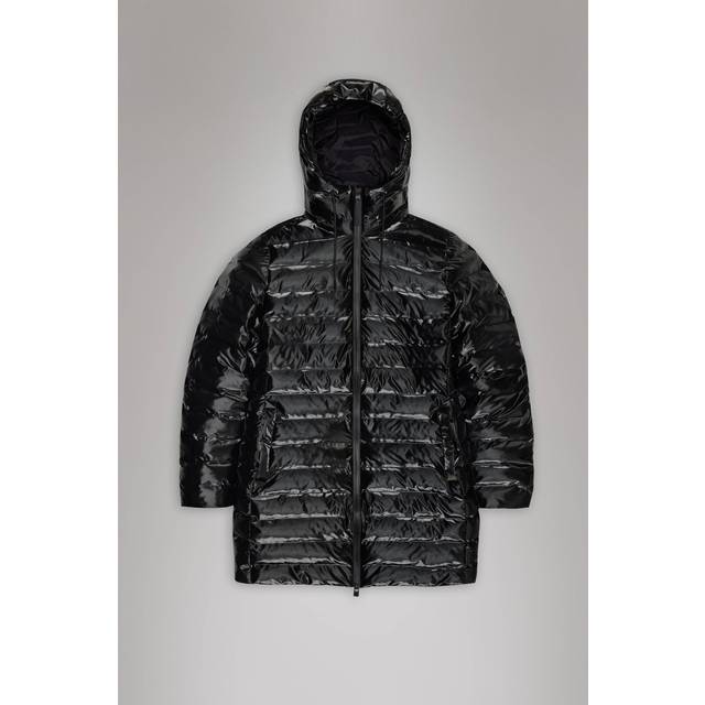 Rains, Jacka, Dam, XS, Lång Puffer Curve Jacka - blue (XS)
