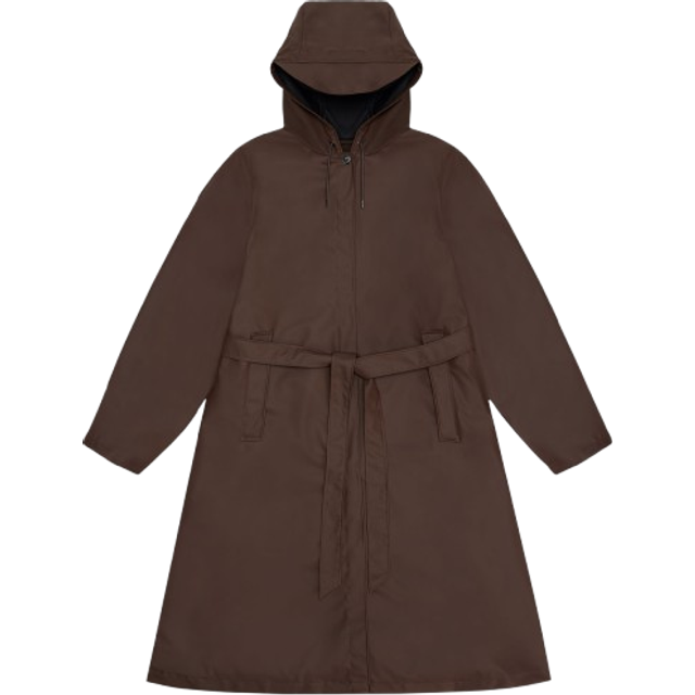 Rains A-Line Longer W Jacket Frame Women - Jackets Rains - Light Brown - 12040-23-S - Size: S (S)
