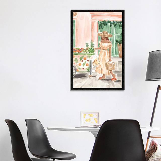Fruit Stand by Sabina Fenn - Gallery-Wrapped Canvas Giclée on Canvas - Black Framed (101.6 cm H x 66.04 cm W)