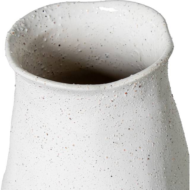 Alexandra House Living Keramisk vit vas 19 x 50 cm