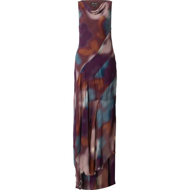 Forever New Women's Sage Sleeveless Hanky Hem Maxi Dress in Daymar Floral, Size 10 Viscose/Polyester