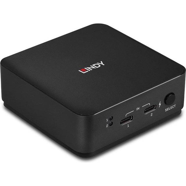Lindy 42321 2 Port Type C, Dual HDMI 4K60 KVM Switch