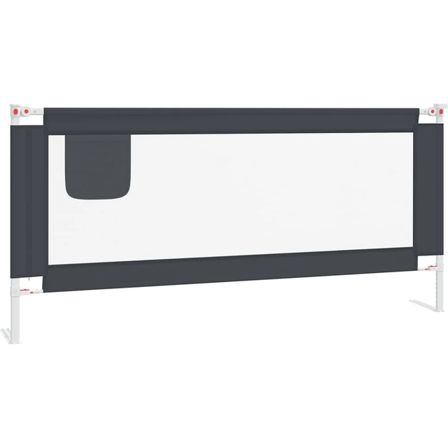 vidaXL Toddler Safety Bed Rail Pink 200x25 cm Fabric