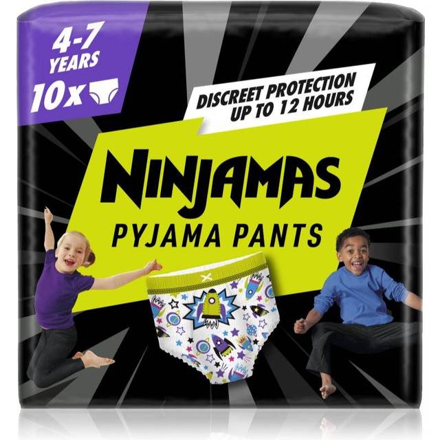 Pampers Ninjamas Pyjama Pants Boys, 10 Pyjama Pants, 4-7 Years, 17-30kg