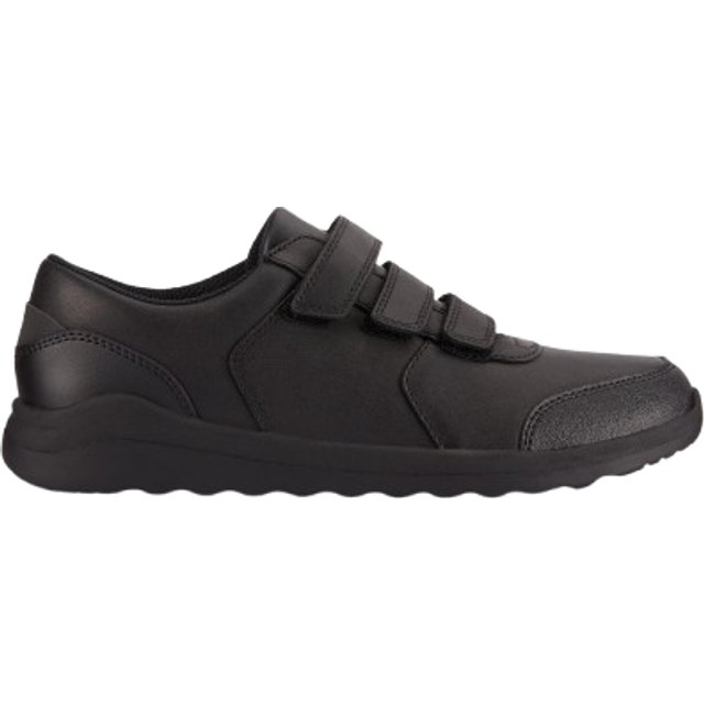 Clarks Kids' Daze Step 2 School Shoes, Black Leather